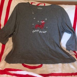 NWT Sleep Sense XL Sleep Lounge Long-sleeve Shirt